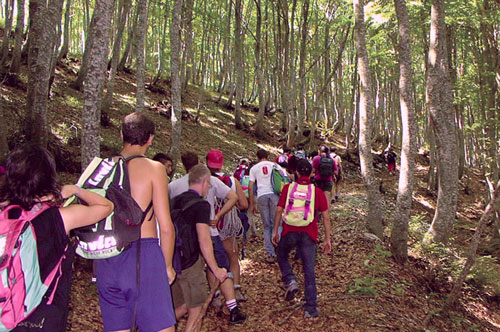 Escursione in montagna, Abruzzo